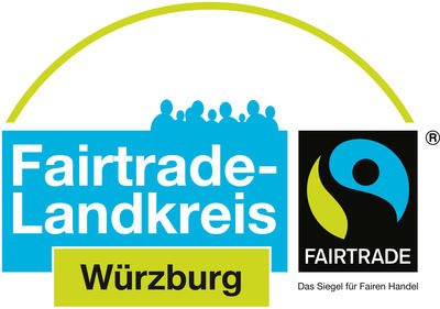 Bild vergrern: Wrzburg ist Fairtrade-Landkreis (Logo)